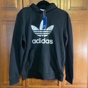 Adidas Black Hoodie with White Logo